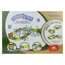 Игровой набор 1TOY Гибкий трек Комбат, джип [т10554]