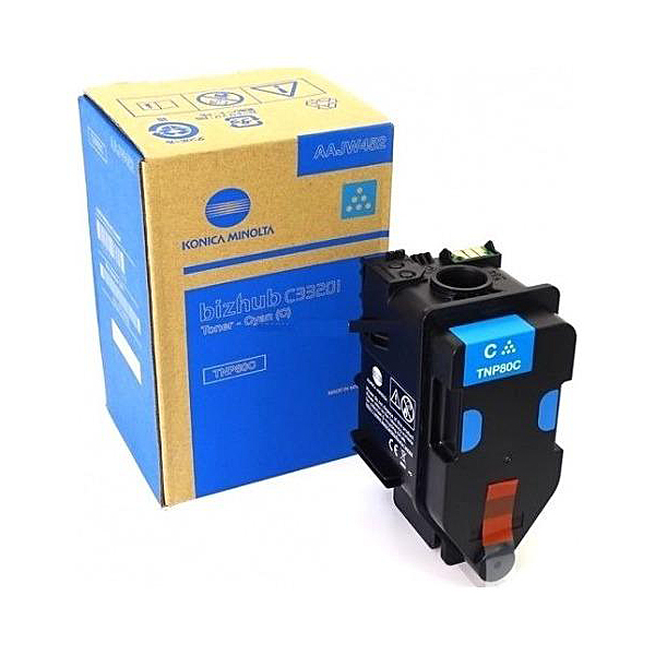 Тонер для картриджа Konica Minolta TNP-80C для Konica-Minolta bizhub C3320i, синий (AAJW452)